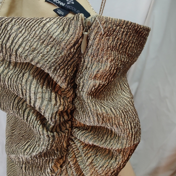 Ronni Nicole vintage one shoulder dress size 10 - Picture 5 of 5